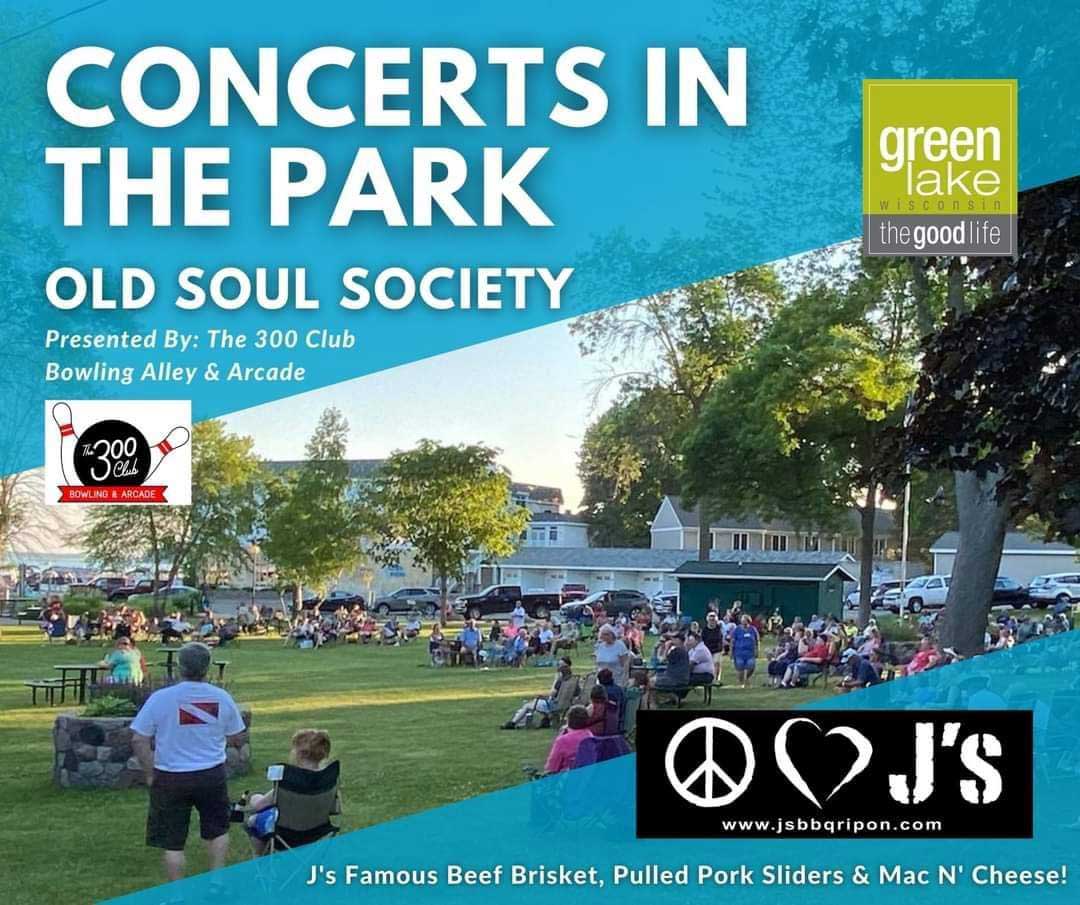 J's BBQ is sponsoring Concerts in the Park in Ripon WI.